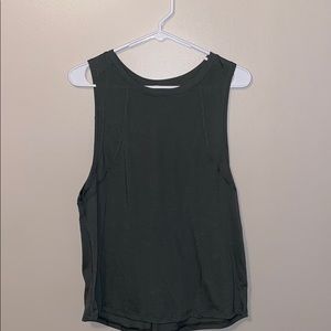 Tank top with open back